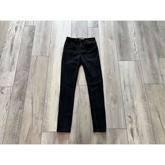 KanCan black high-rise skinny jeans size 3/25 - Picture 1 of 11